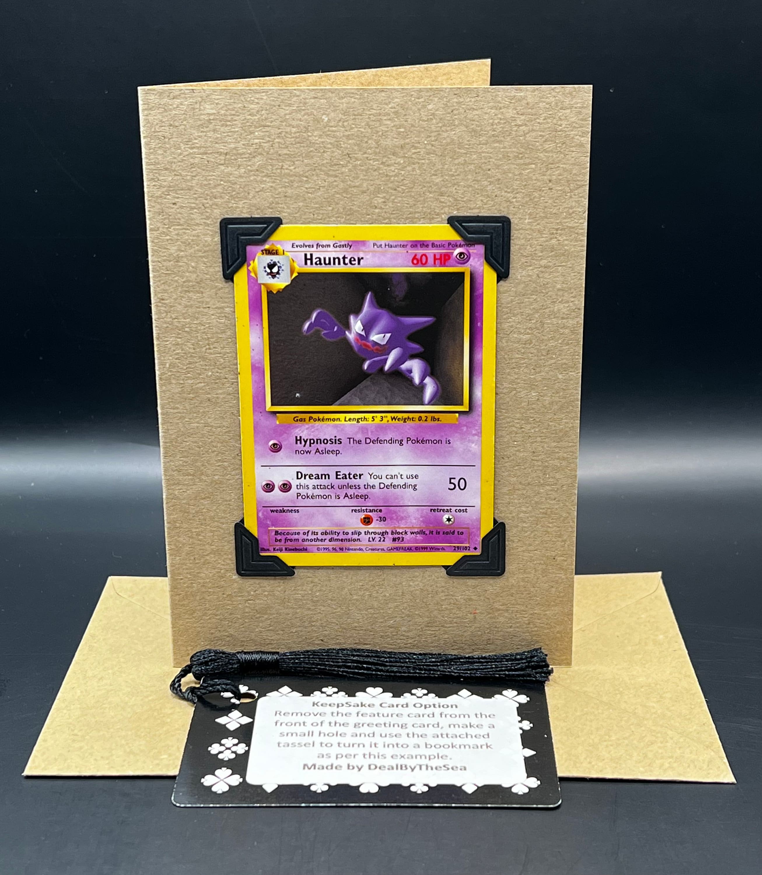 Original Vintage Haunter Pokmon 29/102 Base Set Keepsake Greeting Card - Etsy Original Vintage Haunter Pokmon 29/102 Base Set Keepsake Greeting Card - Etsy