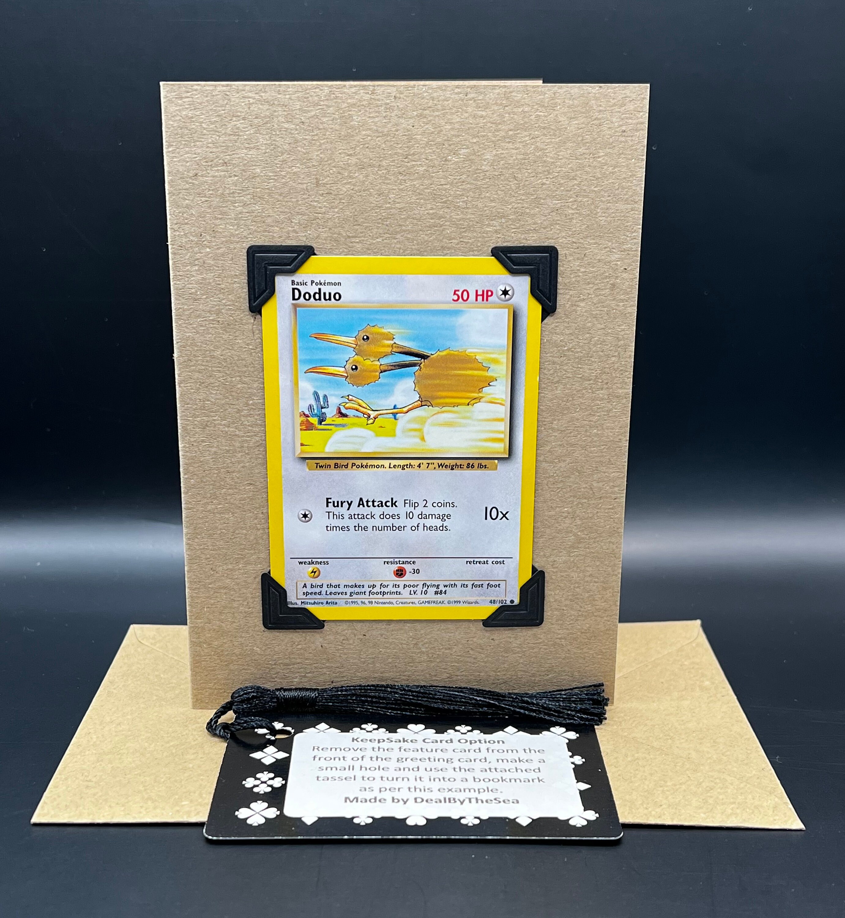 Original Vintage Doduo Pokmon 48/102 Base Set Keepsake Greeting Card - Etsy