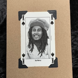 vintage 1991 NME Bob Marley Leader du Pack Carte à Jouer Originale KeepSake Carte de Vœux