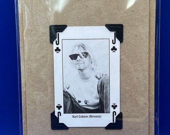 Vintage Kurt Cobain Nirvana 1993 Kerrang Original Playing Card
