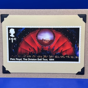Pink Floyd PHQ Postcard 2016 Post Office Stamps Original KeepSake Greeting Card
