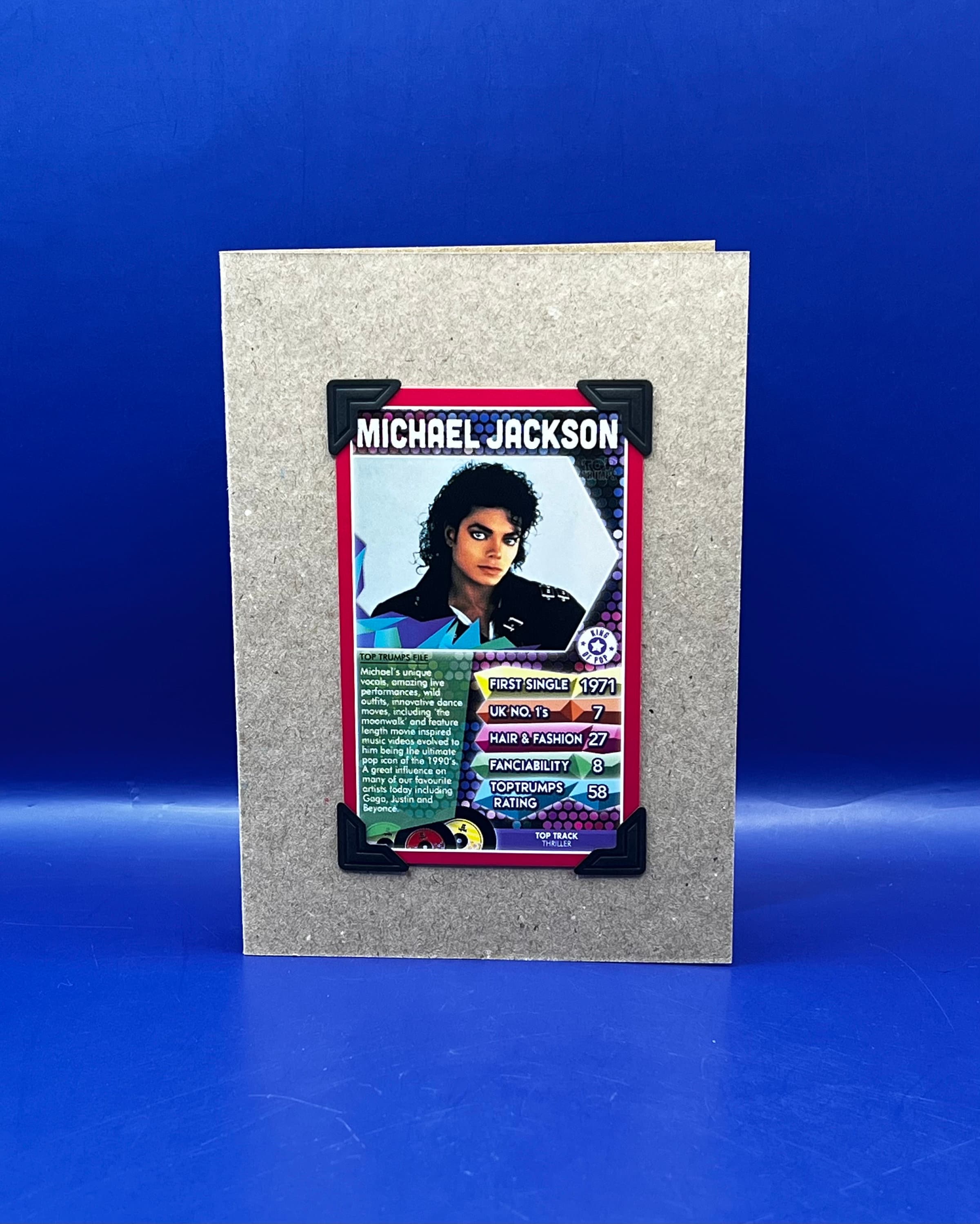 Michael Jackson Pop Legends Top Trumps Original 2015 Playing Card