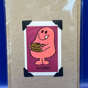 Vintage Mr Men Mr Greedy 1976 Character Card Keepsake Greeting Card - Etsy
