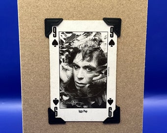 Vintage 1991 NME Iggy Pop Leader of the Pack Original Playing Card KeepSake Greeting Card