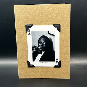 Jazz Legend Miles Davis Playing Card Bengt H Malmqvist KeepSake Greeting Card