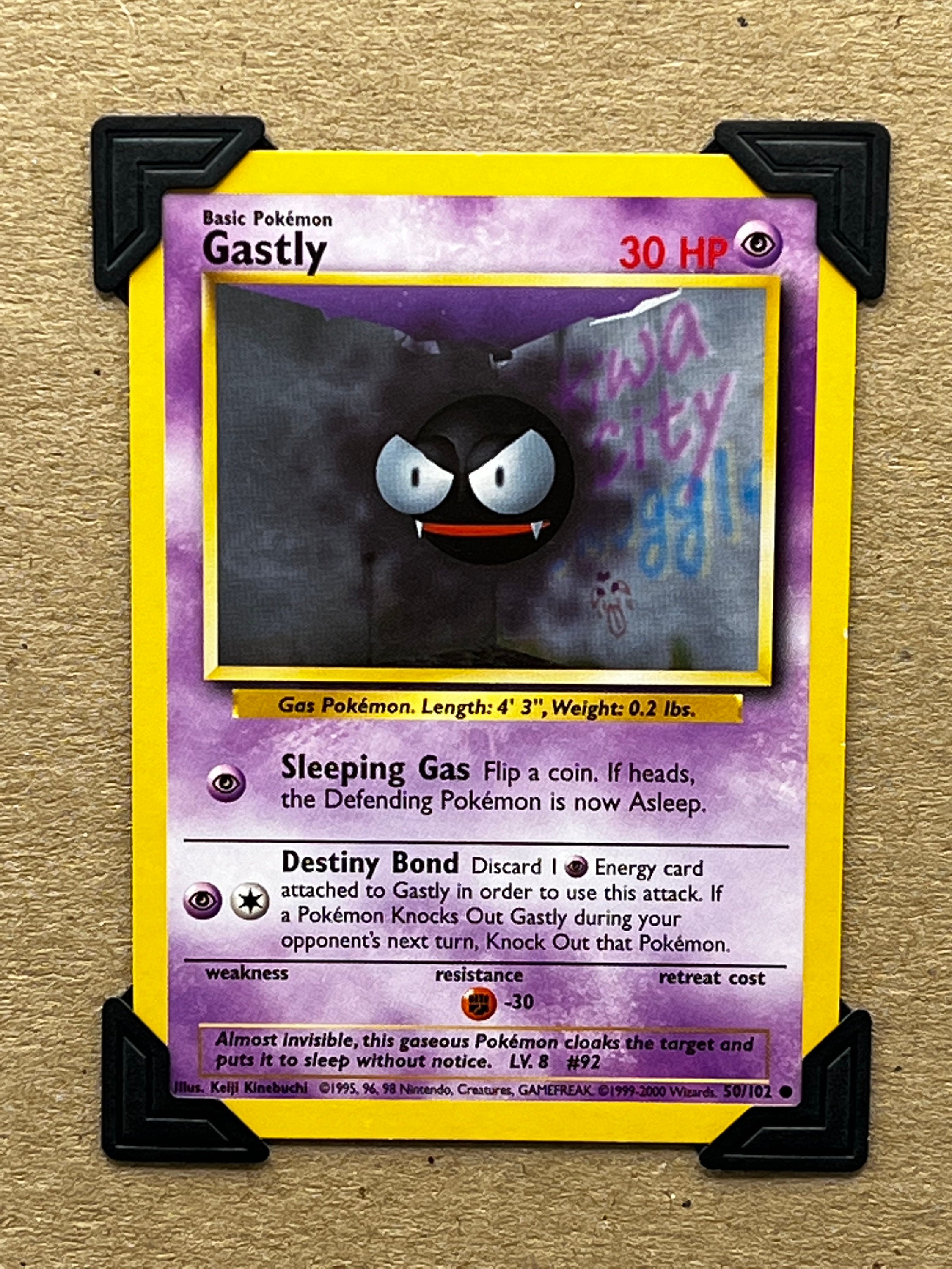 1999 gastly pokemon card 1st Edition (50) Portuguese Psychic Rarity Gastly (36) - Arceus -