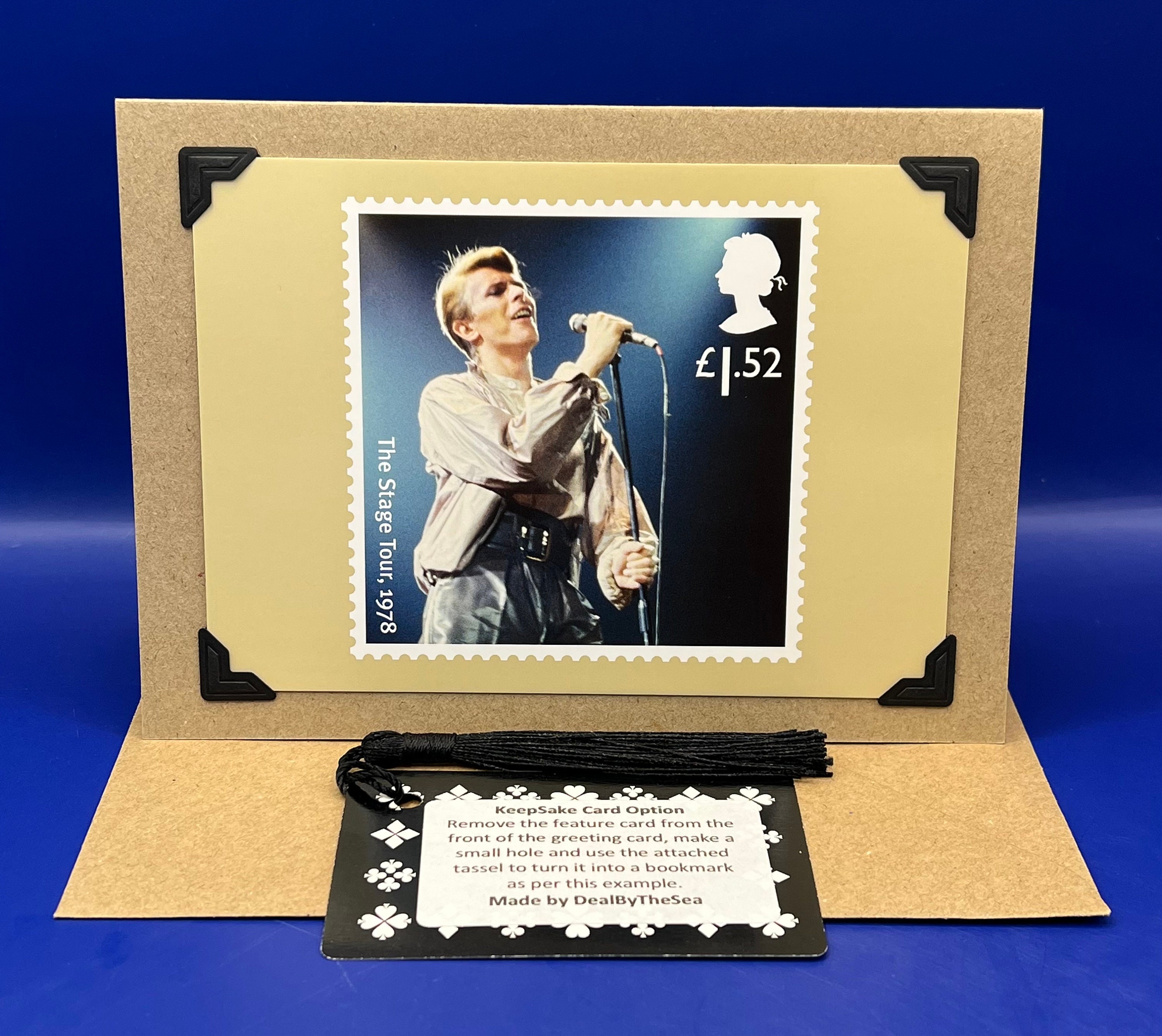 David Bowie PHQ Postcard 2017 Post Office Stamps Original
