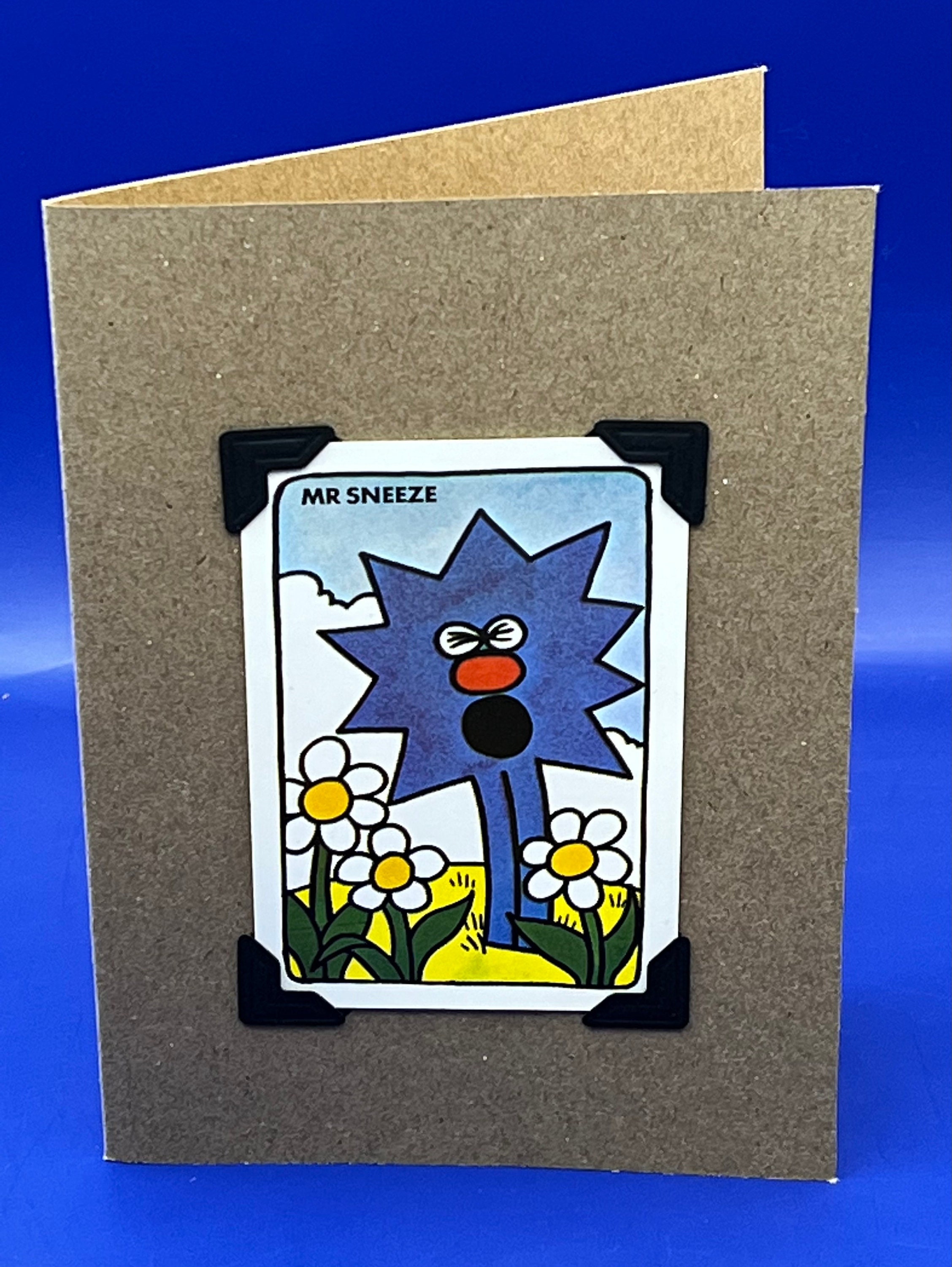 Vintage Mr Men Mr Sneeze Character Card Keepsake Greeting Card Etsy UK