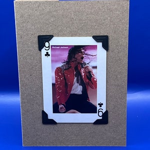 Vintage Michael Jackson 2005 Rock & Pop Legends Original Playing Card KeepSake Greeting Card