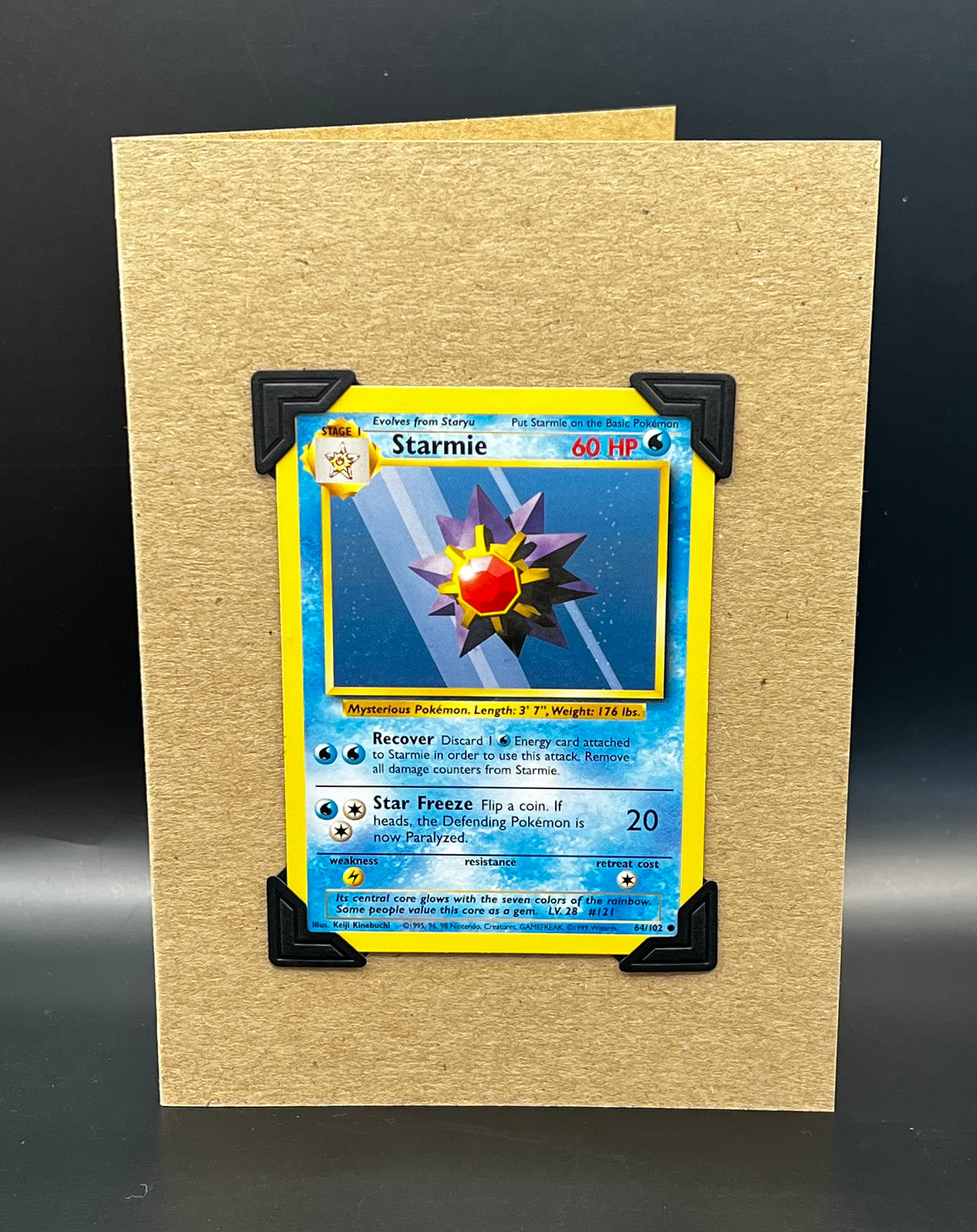 Original Vintage Starmie Pokmon 64/102 Base Set Keepsake Greeting Card -  Etsy