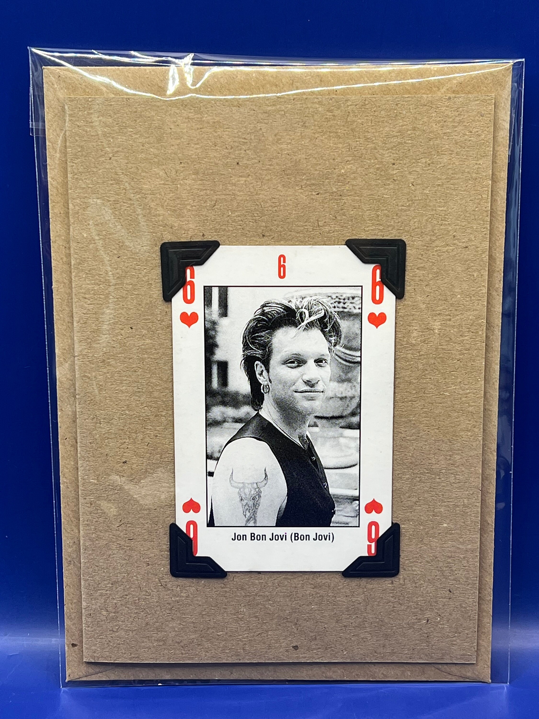Vintage Jon Bon Jovi - Bon Jovi 1993 Kerrang Original Playing Card