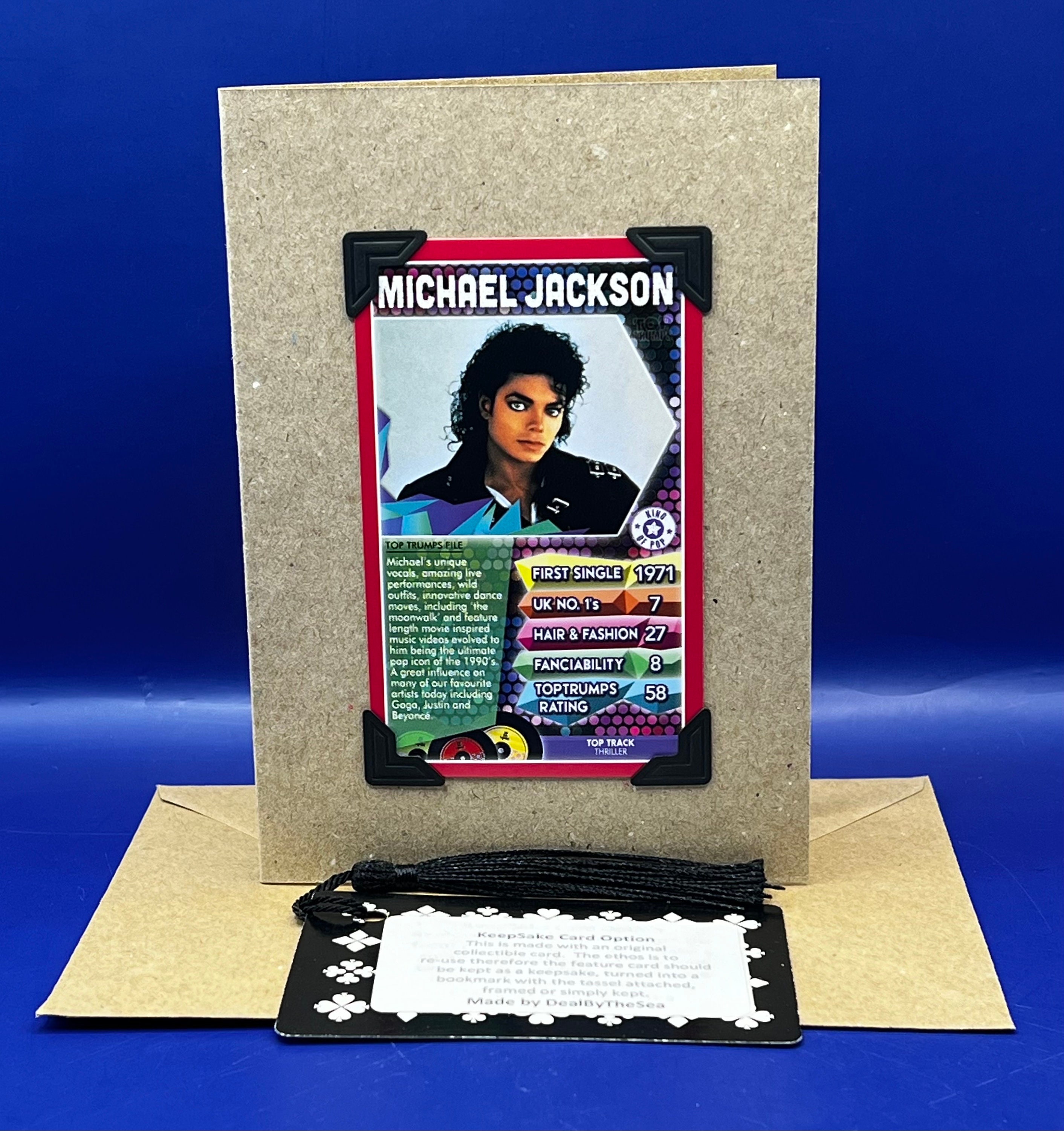 Michael Jackson Pop Legends Top Trumps Original 2015 Playing Card