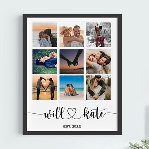 Personalized Couple Print, Couples Gift, Gift for Her, Boyfriend Girlfriend Print, Customized Couple Gift, Anniversary Gift, Valentine