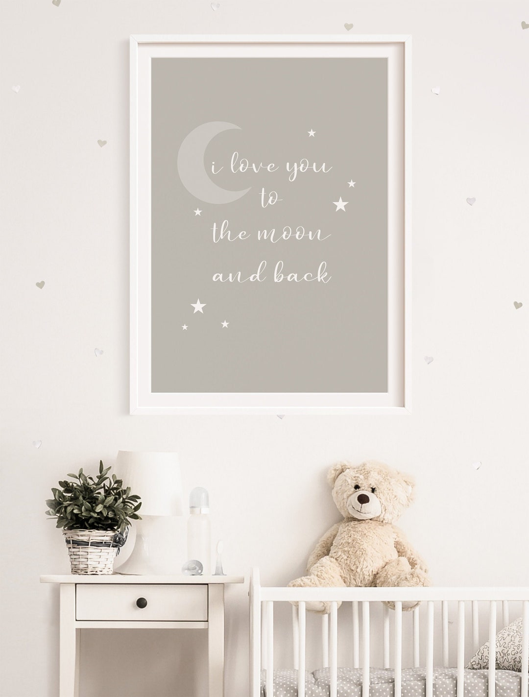 Night Sky Nursery Print . Nursery Decor Print . New Baby Gift Print . I