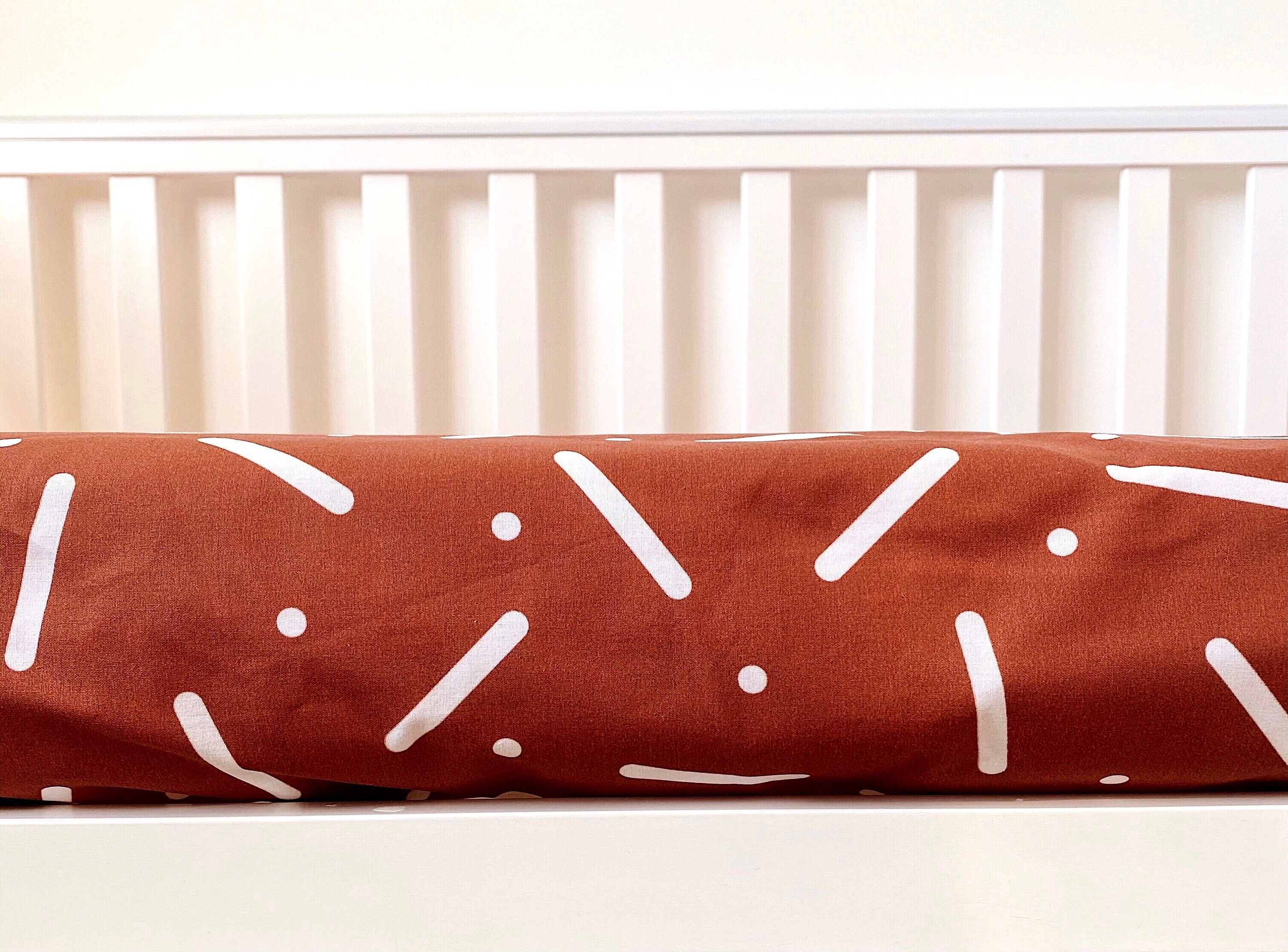 Organic Fitted Cot Sheet 70140 Nursery Bedding Cot Bed Etsy