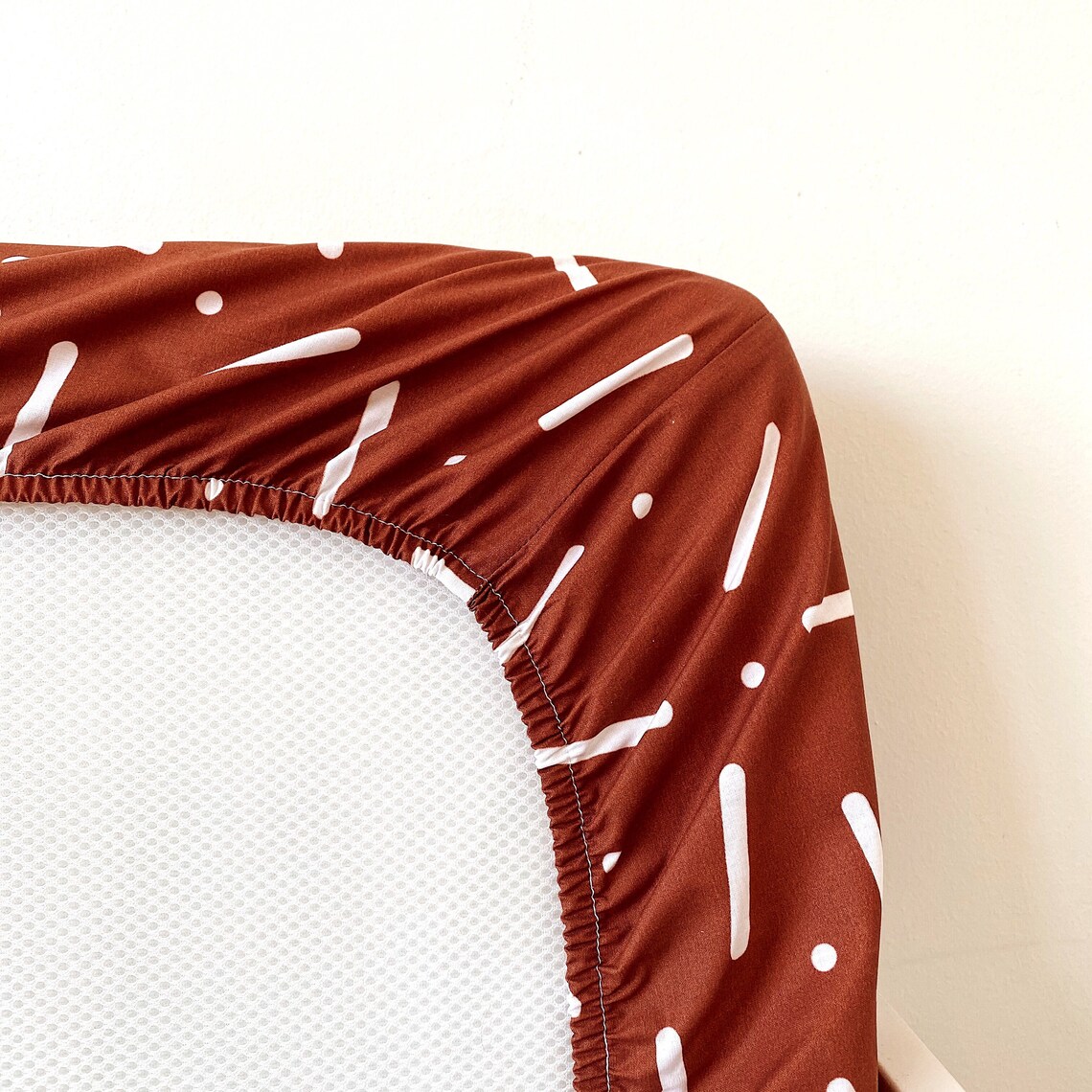 Organic Fitted Cot Sheet 70140 Nursery Bedding Cot Bed Etsy