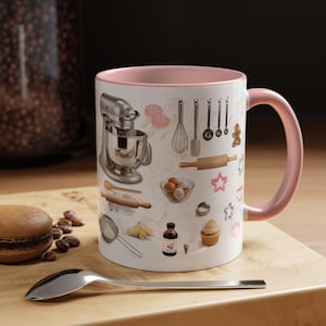 Kaffeetasse mit Backutensilien-Motiv | 325 ml 440 ml