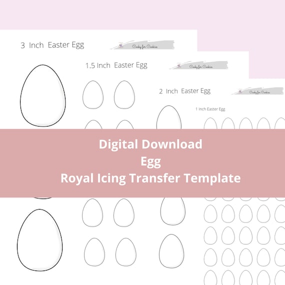 Easter Egg Royal Icing Transfer Sheets 