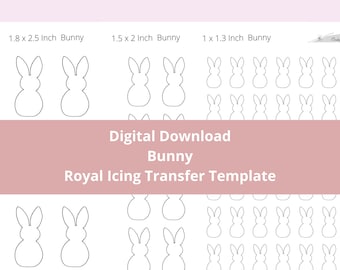 Easter Bunny Royal Icing Transfer Sheets