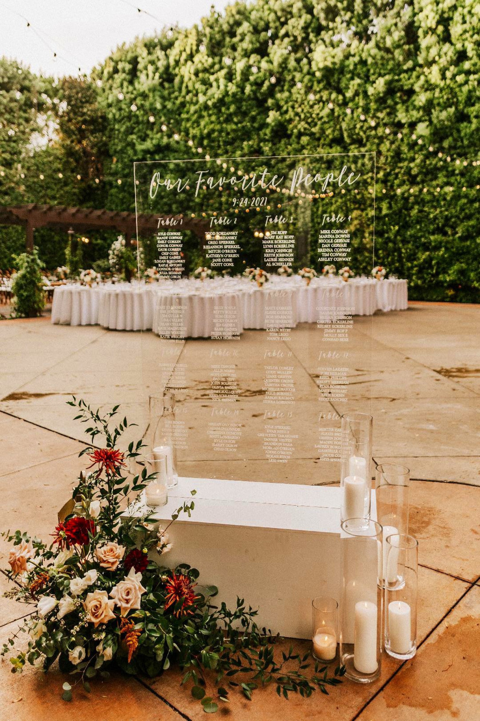 Acrylic Wedding Stand Seating Chart Stand Etsy