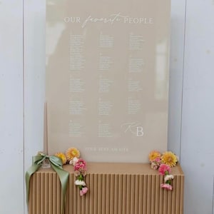 28&quot; Ripple Effect Acrylic Wedding Stand | Seating Chart Stand | Ripple