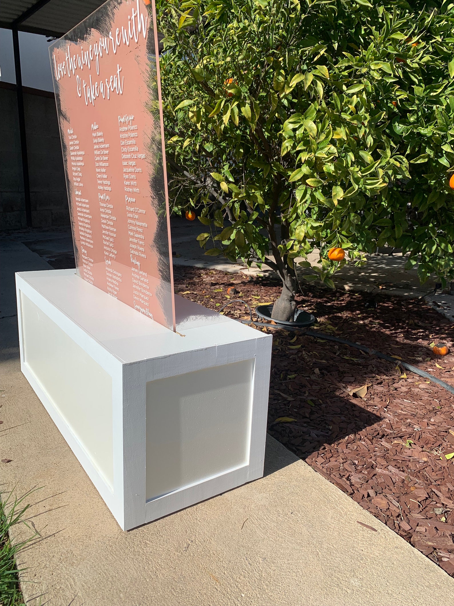 Acrylic Wedding Stand With Trim Seating Chart Stand Etsy