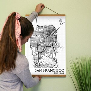 San Francisco City Map Poster - San Francisco California - City Map Poster Wall Art
