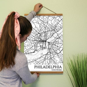 Philadelphia City Map Poster - Philadelphia Pennsylvania - City Map Poster Wall Art