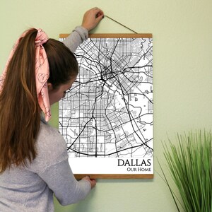 Dallas Map Poster - Dallas Texas - Dallas City Map Poster Wall Art