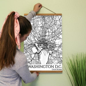Washington D.C. City Map Poster - Washington D.C. City Map Poster Wall Art