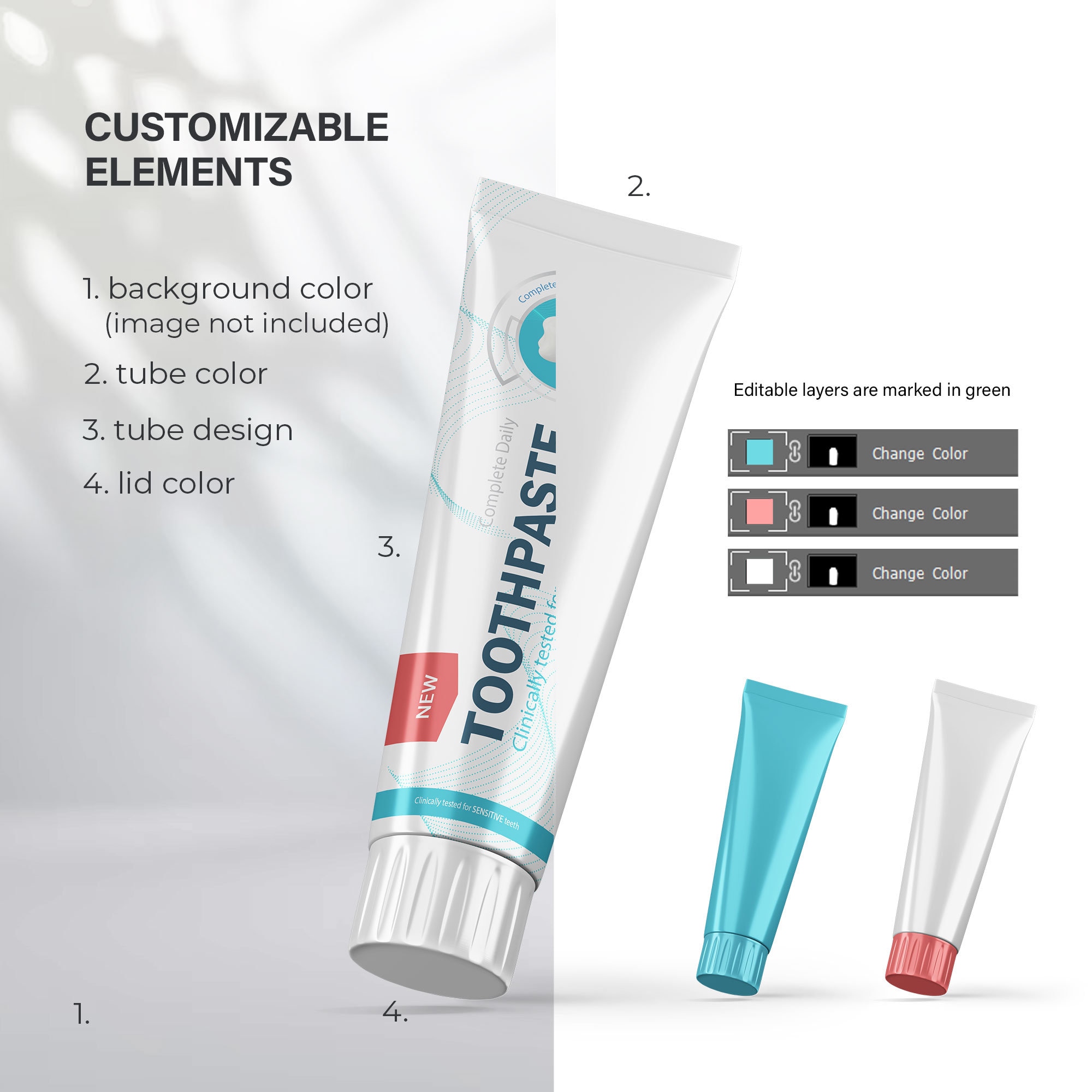 Digital Plastic Toothpaste Tube - Mockup - PSD / PNG / JPG - Etsy