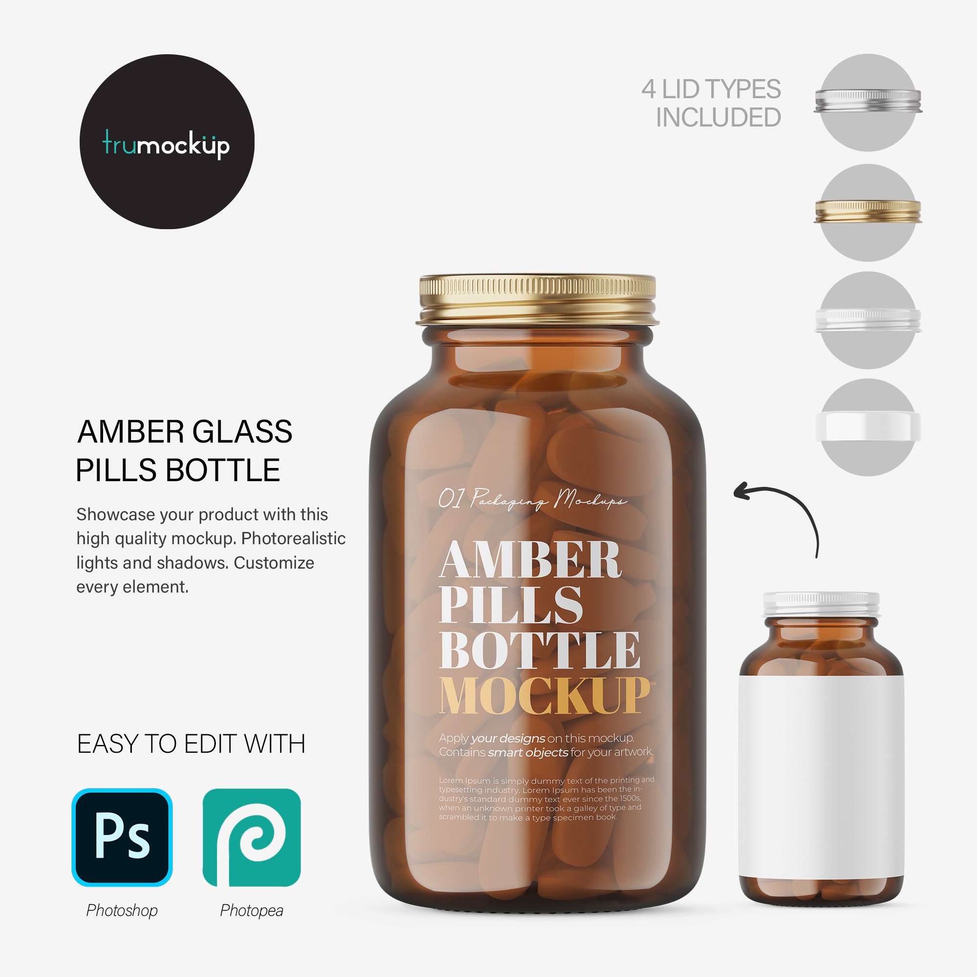Medicine Amber Glass Bottles & Cap 500ml for Tablets/Liquids – EasyMeds  Pharmacy