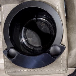 RV cup holder button guard and cover image 4