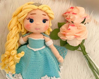 Elsa doll crochet,Elsa amigurumi,Elsa crochet