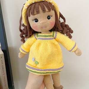 Gehaakte pop, amigurumi-pop, dochter cadeau, kleindochter cadeau, gebreide pop, gehaakt speelgoed, amigurumi haak, handgemaakte pop, cadeau