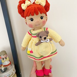 Muñeca hecha a mano, juguetes de crochet, amigurumi de crochet, muñeca amigurumi, muñeca amigurumi terminada, juguetes amigurumi, regalo para niñas, regalos de cumpleaños,