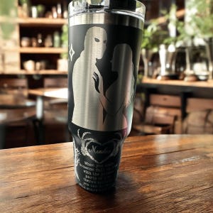L.O.R.D.S book inspired 40 Oz tumbler with straw