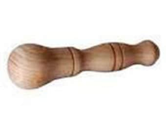 Beech WOODEN PESTLE for mortar, turned wooden pestle, ideal as a complement to marble, wood, steel, cast iron mortars.