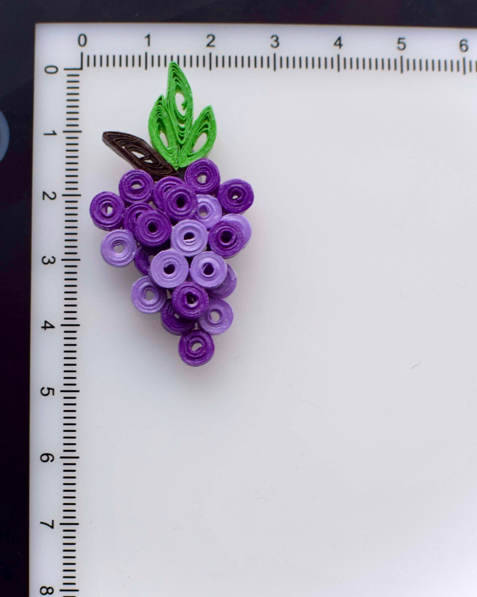 Quilling Grapes Flower Quilled Paper Fridge Etsy