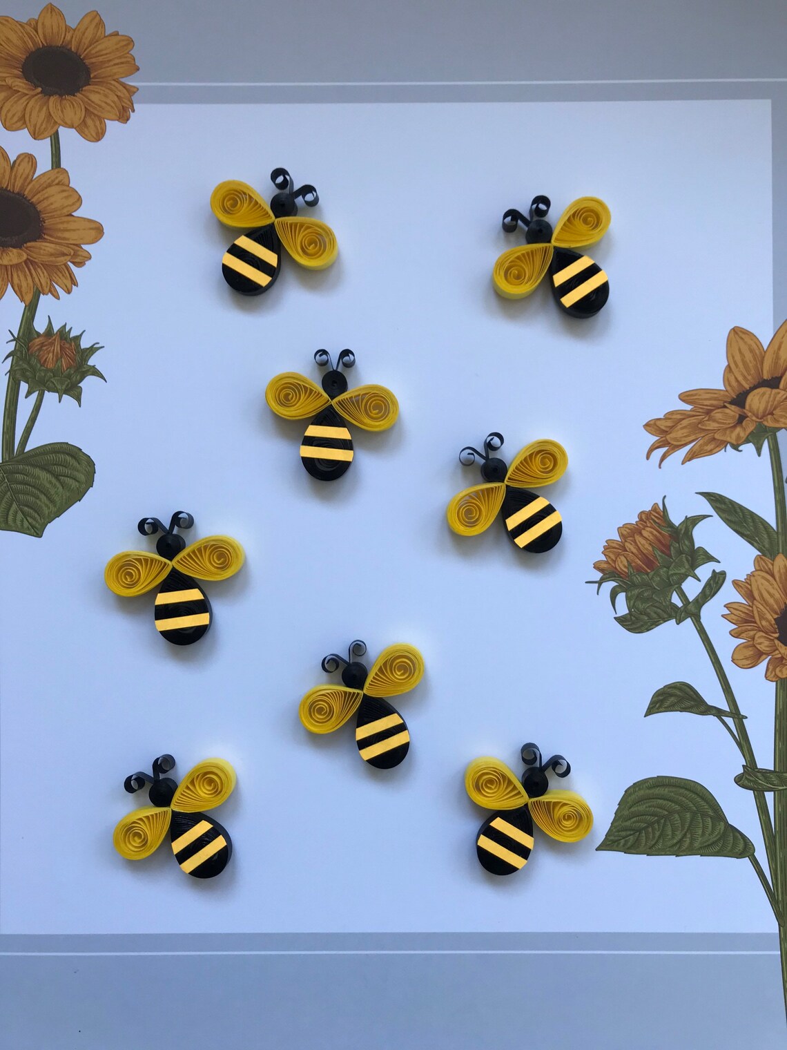 Quilling Bumble Bee Quilled Fridge Beautiful Etsy