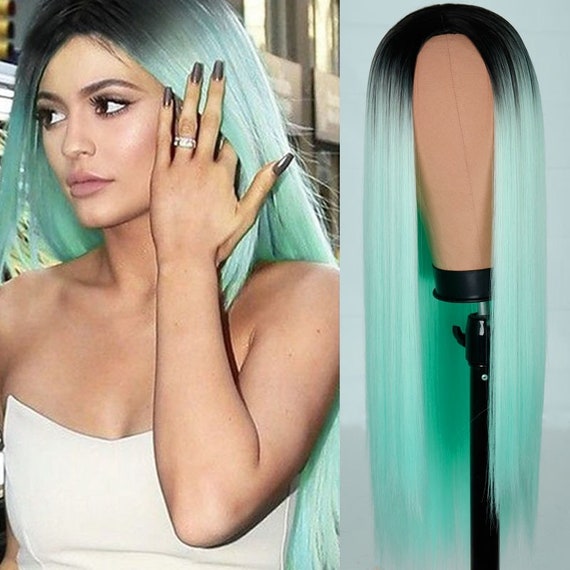Mint colored wig deals