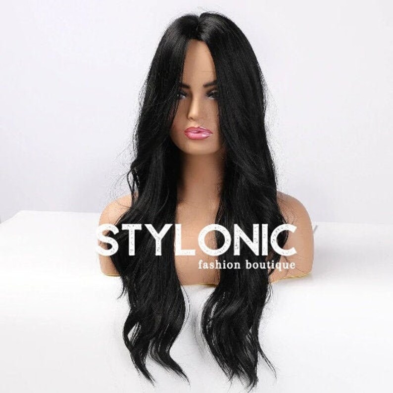 black wig etsy