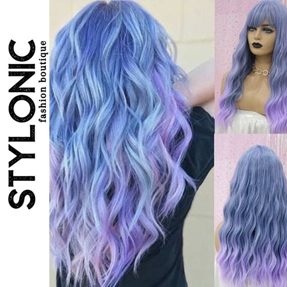 Buy Blue and Purple Wig Online in India - Etsy Buy Blue and Purple Wig Online in India - Etsy