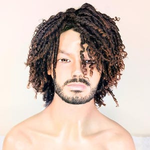 Brown Ombre Dreadlock Wig: 14&quot; Synthetic Rasta Faux Locs, 14 Inch