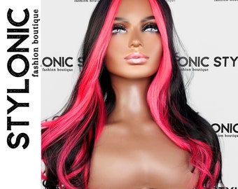 Black Pink Wig - Cyber Goth Wigs