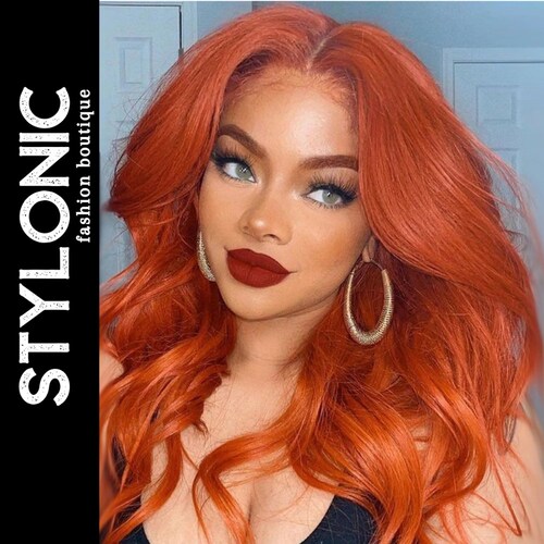 100 Real Human Hair Wig for White Women Auburn Shag Wigs With Etsy