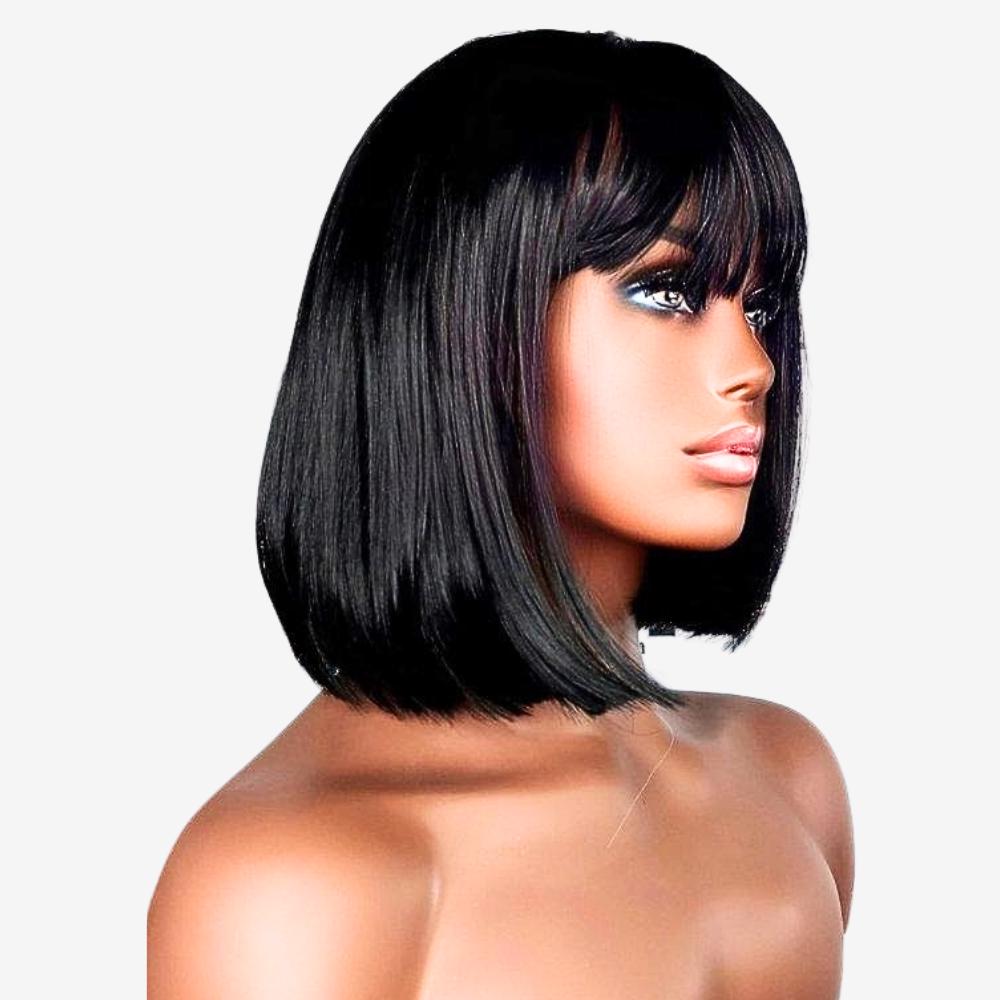 Perruque Afro Courte 100% Cheveux Naturels - Noir/cuivré - Kit KITTY 03/1b30 - Neuf Avec étiquettes