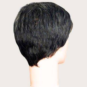 Gray Wig for Men - Mixed Silver Fringe, Synthetic Cosplay Costume, Man Daily Wear, Glueless Wigs