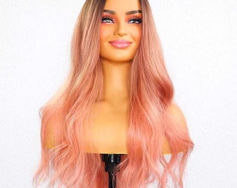 Long Pink Wig
