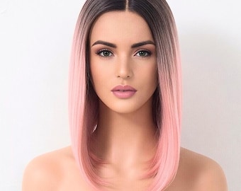 Pink Bob Wig